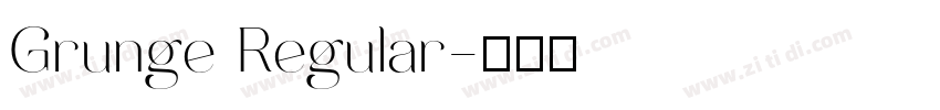 Grunge Regular字体转换